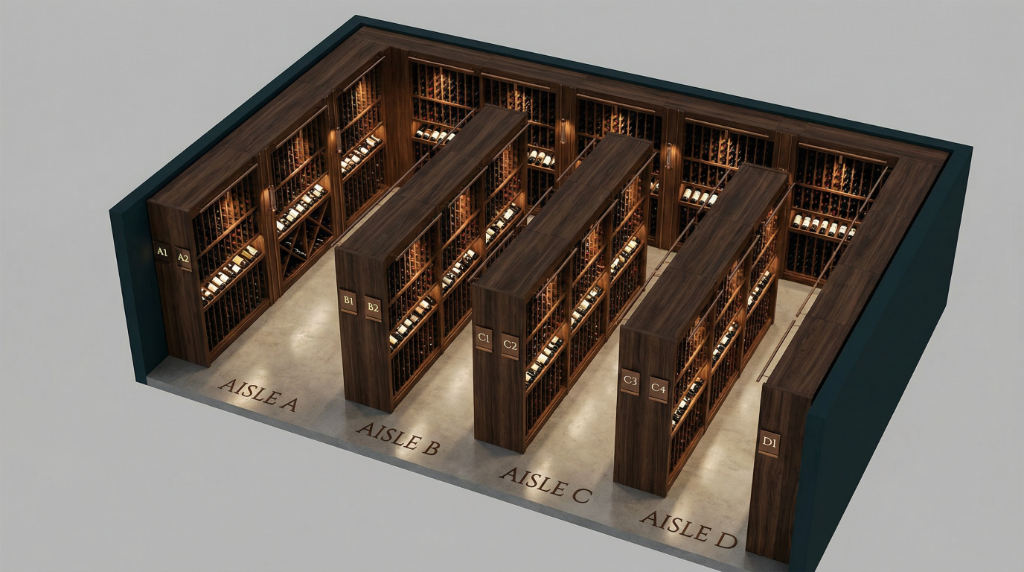 Wine Cellar 3D Map